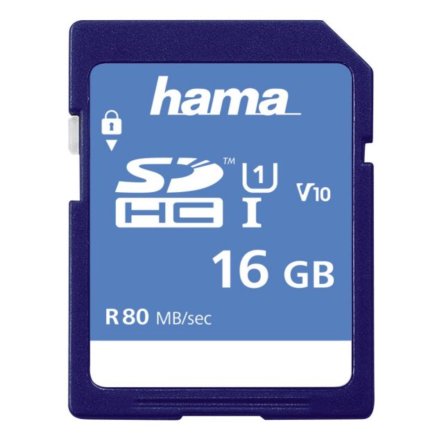 Hama Hama 16GB SDHC Memory Card, UHS-1, class 10 (300x)