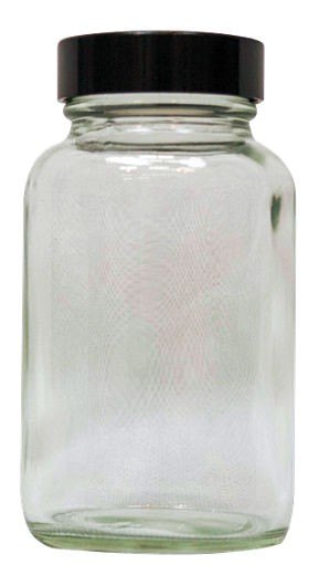 Firstcall Firstcall Chemical Clear Glass Powder Jar, 120ml