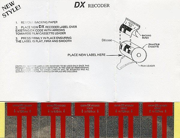Firstcall Firstcall DX Recoder Labels, ISO 160