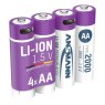 Ansmann Ansmann Li-Ion Rechargeable Battery USB-C port - AA 1.5v (4)