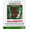 Clearfile 12B Negative Pages 35mm Archival Plus Pack of 25