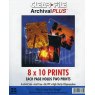 Clearfile 38B Print Pages 8x10in Archival Plus Pack of 25