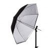 Interfit Interfit U3TRSI Translucent/Silver Convertible Umbrella, 36 inch