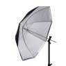 Interfit U3TRSI Translucent/Silver Convertible Umbrella, 36 inch