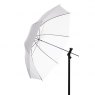 Interfit U3TRSI Translucent/Silver Convertible Umbrella, 36 inch