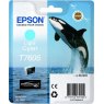 Epson Ink Jet Cartridge T7605 Killer Whale, Light Cyan  - Clearance - Expired 2024