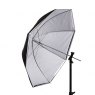Interfit U4TRSI Translucent/Silver Convertible Umbrella, 43 inch